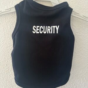 Black Security Dog Vest